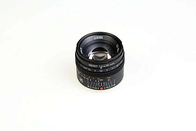 KIPON 단 초점 렌즈 IBERIT (이베릿토) 35mm f / 2.4 렌즈 for Fujifilm X 렌즈 Frosted Black (무광 블랙)