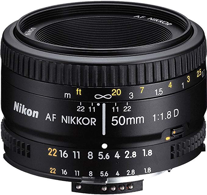 Nikon AF FX NIKKOR 50mm f / 1.8D Fixed Zoom Lens with Auto Focus for Nikon DSLR Cameras [병