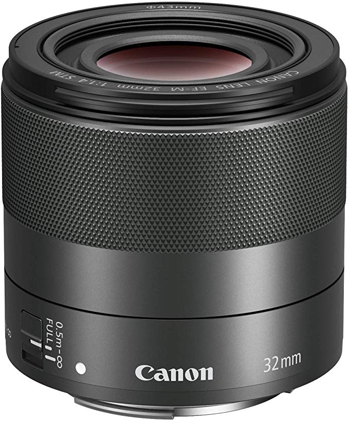 Canon 캐논 단 렌즈 EF-M32mm F1.4 STM 미러리스 일안 대응 블랙 길이 56.5mm EF-M3214STM