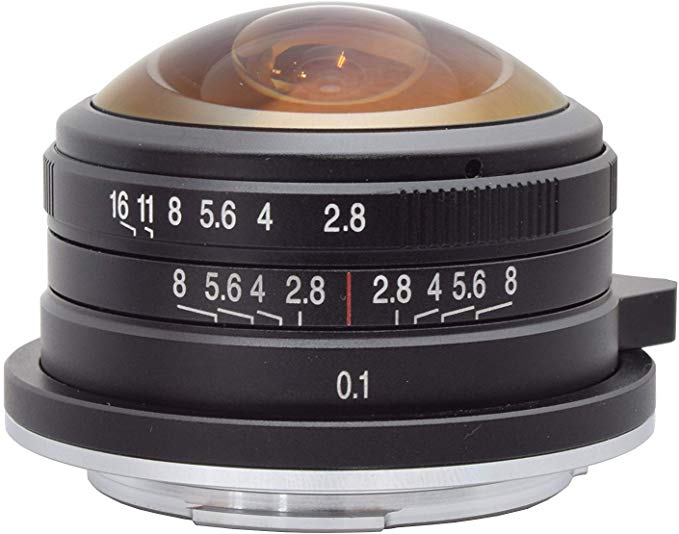 [일본 정품] LAOWA 단 초점 어안 렌즈 4mm F / 2.8 MFT 마이크로 포서 즈용 LAO0048