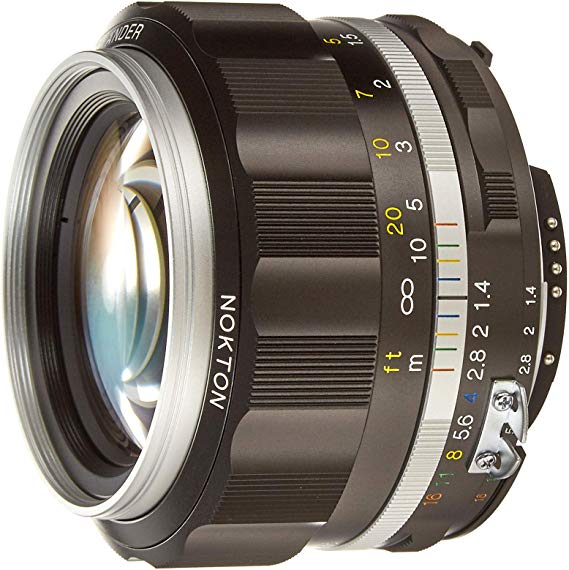 VoightLander 렌다 단 초점 렌즈 NOKTON 58mm F1.4 SLIIS Ai-S 니콘 F 마운트 대응 실버 테두리 231641 실버 림