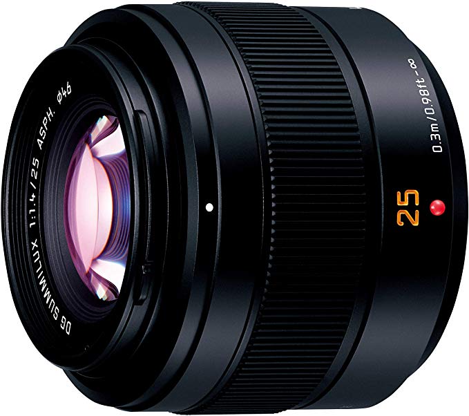파나소닉 표준 단 초점 렌즈 마이크로 포서 즈용 루믹스 LEICA DG SUMMILUX 25mm / F1.4 II ASPH. 블랙 H-XA025