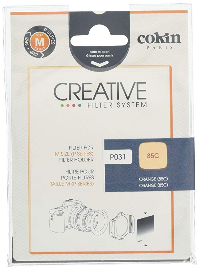 Cokin 각형 렌즈 필터 P031 오렌지 85C 84 × 84mm 색상 효과 용 000184