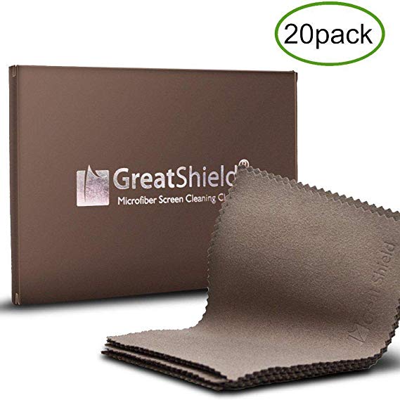 GreatShield (20 매입) 마이크로 화이버 천으로 청소 마이크로 화이버 카메라 렌즈 · 안경 · 스마트 폰 · PC · 액정 화면 · 악기 (14cm x