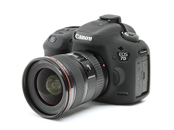 DISCOVERED이지 커버 Canon EOS 7D mark 2 카메라 커버 액정 보호 필름 & 화면 보호기 부착 (블랙) 블랙