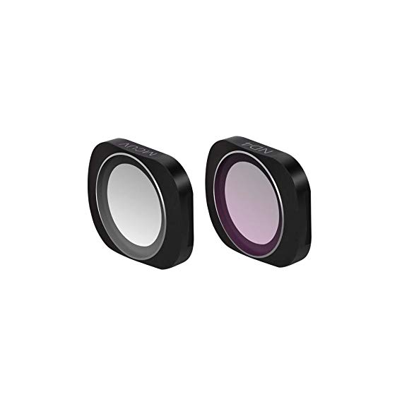 XIAOYINREN DJI OSMO POCKET 렌즈 필터 MCUV + ND4 (편광) 필터 반사 제거 렌즈 보호 초보자 2 개 (MCUV + ND4)