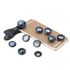 Akinger 10in1 카메라 렌즈 (흐름 렌즈 필터 X 레이디 얼 렌즈 필터 X 스타 렌즈 필터 XCPL 렌즈 X0.63 광각 렌즈 X15x 매크로 렌즈 X1