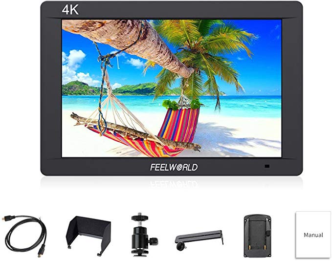 FEELWORLD FW703 카메라 및 비디오 카메라 용 모니터 7 인치 IPS 초박형 HD 1920x1200 3G-SDI 4K HDMI 출력 / 입력 일본어 설