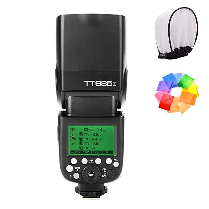 [Godox 공인 대리점 & 技適 마크 포함] Godox TT685F 2.4G TTL GN60 1 / 8000S HSS 카메라 플래시 스피드 라이트 Fuji 카메