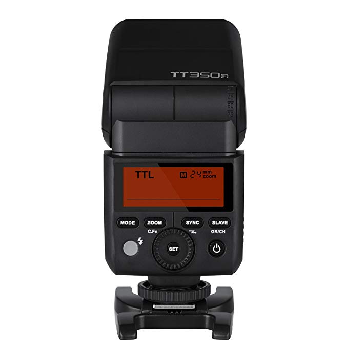 Godox TT350F 미니 카메라 플래시 2.4G 무선 전송 탑재 TTL LCD 패널 각도 조절 미니 휴대 편리 고속 싱크로 후지 디지털 카메라에 대응 (일본어