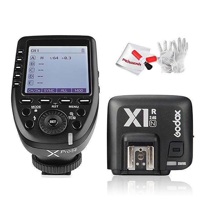 [Godox 공인 대리점 技適 마크 포함] GODOX Xpro-N 송신기 TTL2.4G 무선 플래시 트리거와 Godox TTL X1R-N 수신기 세트