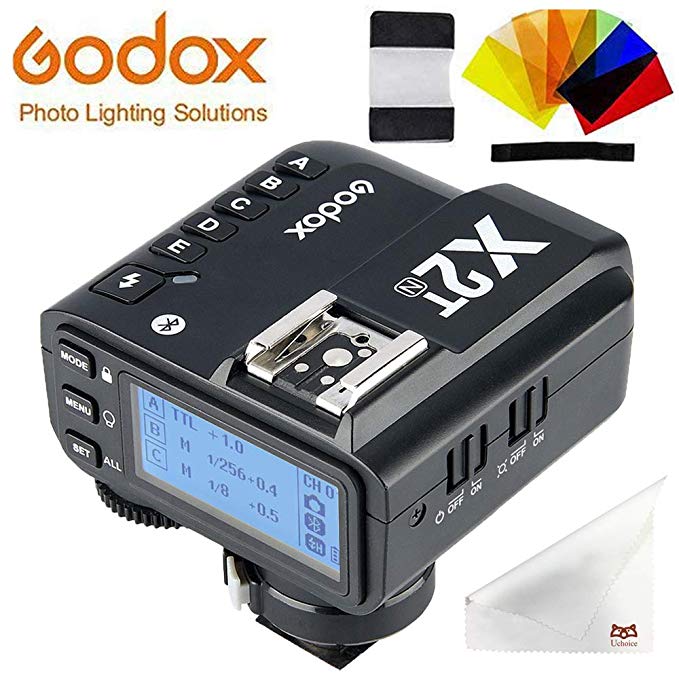 [技適 표시된 및 PDF 일본어 설명서] Godox X2T-N TTL 무선 플래시 트리거 Nikon 카메라 대응 1 / 8000s HSS 스마트 폰 연결 Blue