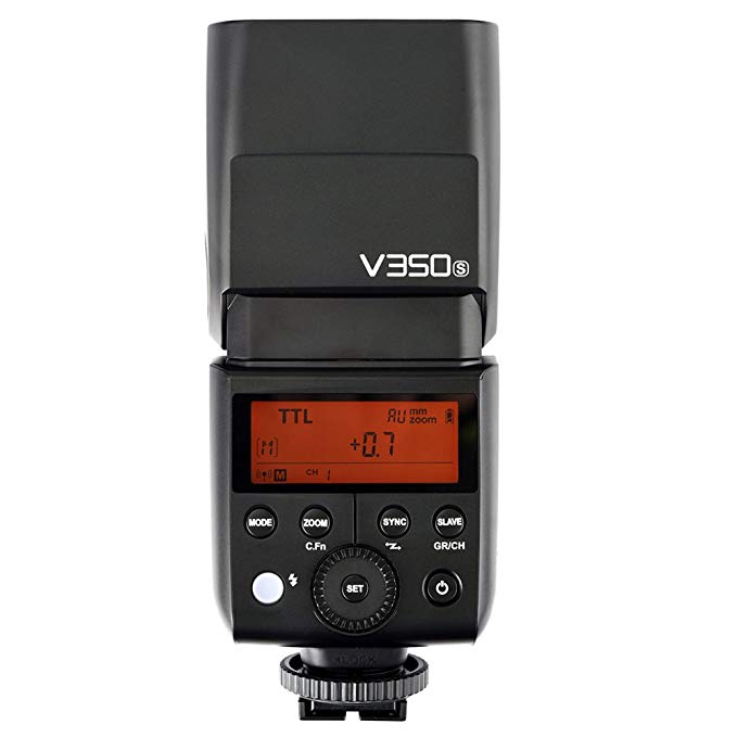 Godox V350S 카메라 플래시 소니 용 Godox 2.4GX 무선 시스템 TTL GN36 풀 파워 발광 500 회 이상 0.01~1.7 초 재생 시간 1/8