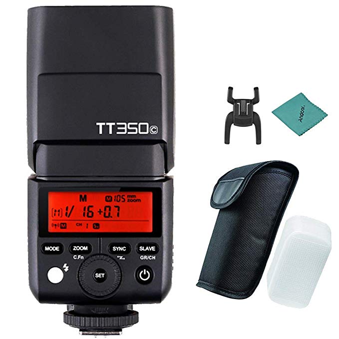 Godox Thinklite TT350C 미니 2.4G 무선 TTL 카메라 플래시 마스터 & 슬레이브 스피드 라이트 1 / 8000s HSS Andoer 크리 닝