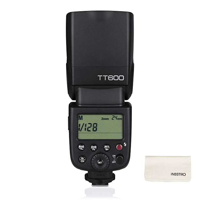 【전파법 인증] Godox TT600 카메라 플래시 2.4G 무선 X 시스템 내장 LCD 패널 탑재 1 / 8000s 고속 싱크로 Canon / Nikon / P
