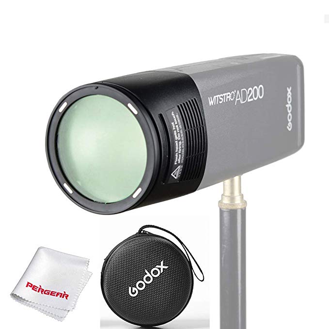 Godox Witstro H200R 라운드 플래시 헤드 AD200 플래시 지원 PERGEAR 크로스 포함