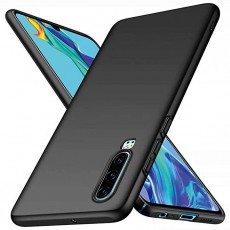 Lanpangzi에 대응 Samsung Galaxy A40 케이스 매우 얇은 안심 보호 하드 케이스 패션 케이스에 스크래치 방지 지문 방지 충격 커버 (블랙) 검