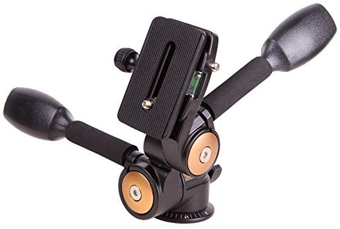 Fotga 360 ° Two handle Hydraulic Damping Three-dimensional 3-way Head For Tripod Monopod