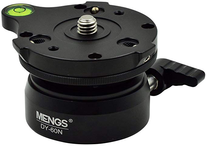 [MENGS] DY-60N 범용 삼각대 레벨링베이스, 3 / 8 인치 연결 삼각대, 볼 지름 60mm 용