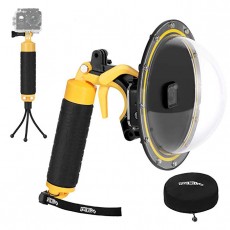 yoemely 돔 포트 for GoPro HERO 7 6 5 2018 Underwater 돔 렌즈 방수 하우징과 플로팅 핸드 그립
