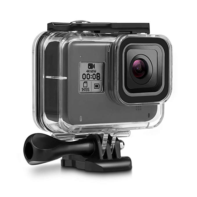 (디야도) Deyard 방수 하우징 케이스 GoPro HERO8 Black 대응 방수 방진 보호 하우징 케이스 내압 수심 60m 수중 촬영용