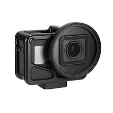 EyeGrab GoPro 7 / 6 / 5 / 4 / 보호 케이스 GoPro HERO 프레임 액션 카메라 액세서리 하우징 케이스 52mm UV 렌즈 보호 캡 알루