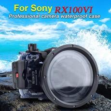 Sea Frogs 60m / 195 피트 다이빙 카메라 방수 하우징 케이스 Sony RX100 VI 용