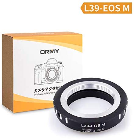 ORMY 스크류 마운트 어댑터 라이카 L 마운트 변환 어댑터 마운트 렌즈 → EOS M 카메라 바디 (Canon 미러리스 카메라) 마운트 어댑터 (L39-EOS 