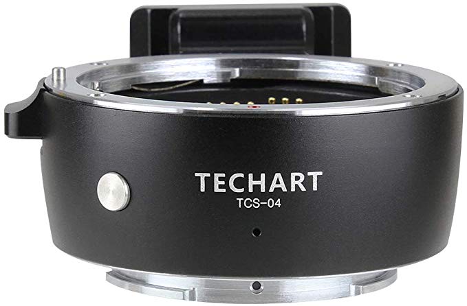 [일본 정품] TECHART (테크 아트) TCS-04 캐논 EF 마운트 렌즈 → 소니 α.E 마운트 전자 어댑터