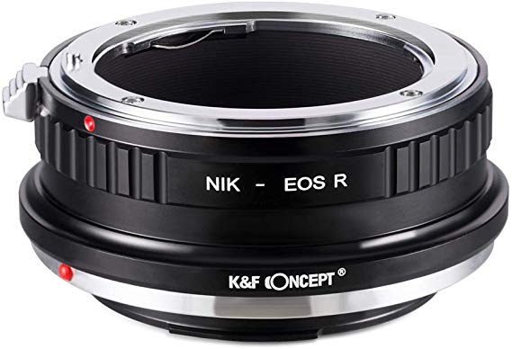 K & F Concept 마운트 어댑터 Nikon 렌즈 -Canon EOS R 카메라 장착 니콘 F- 캐논 RF 무한 제공 업체 직영점