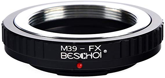 Beschoi 마운트 어댑터 M39-FX 렌즈 마운트 어댑터 라이카 M39 마운트 렌즈 - FUJIFILM FX 후지 필름 X 마운트 카메라 호환 렌즈 어댑터 마