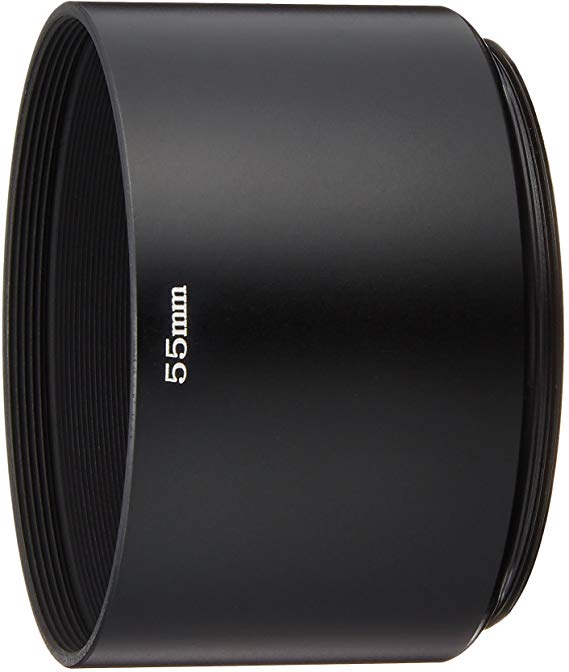 NinoLite 망원 렌즈 후드 55mm 스크류 카메라 렌즈 보호 플레어 나 고스트를 막는 메탈 Lens Hood
