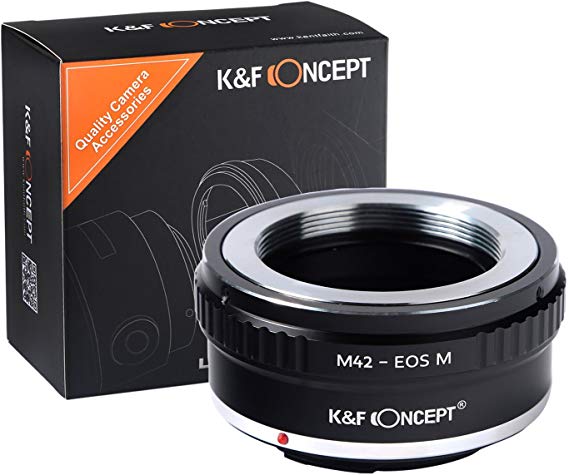 K & F Concept M42 렌즈 어댑터 M42-EOS M M42 렌즈 -EOS M 카메라 장착 용 EOS M 마운트 어댑터 