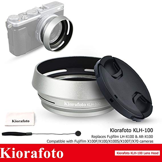 Kiorafoto KLH-100 렌즈 후드 Fujifilm X100F X100T X100 X70 적용 LH-X100 AR-X100 호환