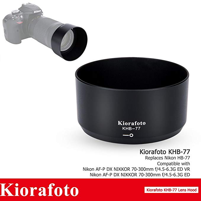 Kiorafoto KHB-77 렌즈 후드 Nikon HB-77 호환