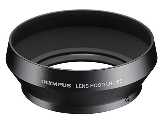 OLYMPUS 마이크로 포서 즈용 금속 렌즈 후드 블랙 LH-48B BLK