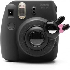 FUJIFILM 즉석 카메라 Instax Mini8 / Mini7s 전용 Hellokitty 귀여운 토끼 형 셀프 카메라 거울 접사 렌즈 (블랙 토끼) 블랙 토끼