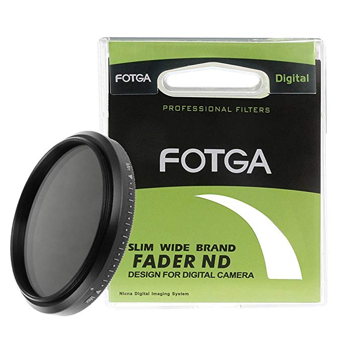 FOTGA 67mm 가변 식 ND (감광) 필터, 감광 범위 ND2 ~ ND400 광량 조절용 중성 밀도, 얇은 테두리 디자인, 67mm