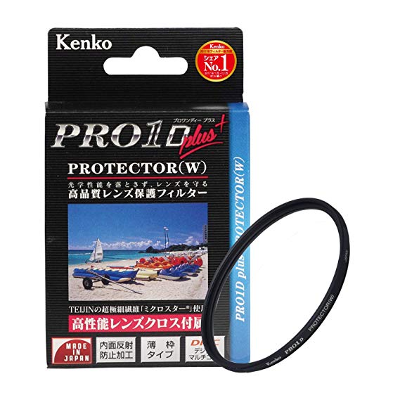 Kenko 렌즈 필터 PRO1D plus 프로텍터 (W) 49mm 렌즈 보호용 509425 블랙