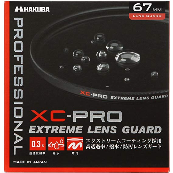 HAKUBA 67mm 렌즈 필터 XC-PRO 높은 투과율 발수 수방 오염 얇은 테두리 일제 렌즈 보호용 CF-XCPRLG67