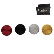 kinokoo 카메라 셔터 버튼 스크류 오목 / 볼록 / 일반 타입 10mm 알루미늄 합금 네 색 세트 표지판 크로스 포함 (일반 타입) 일반 유형