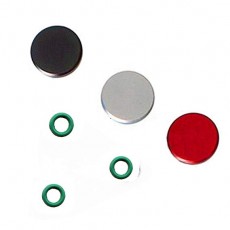 3 개 세트 GeeSo 알루미늄 합금 셔터 버튼 10mm 각사 카메라 지원 일반 타입 (3 개 세트 일반 (黒赤銀)) 일반 (黒赤銀)