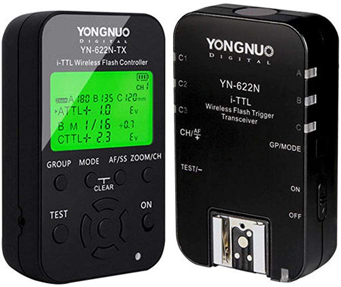 YONGNUO YN-622N-KIT Wireless i-TTL Flash Trigger Kit with LED Screen for Nikon 무선 플래시 트리거 