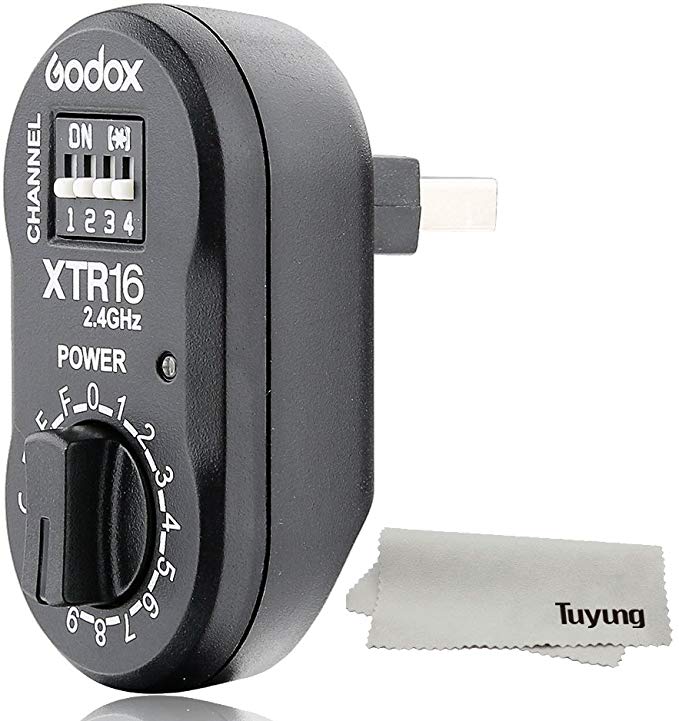 Godox XTR-16 수신기 무선 2.4G X- 시스템 리모콘 플래시 수신기 X1C X1N XT-16 Wistro AD360 / DE / QT / DP / QS