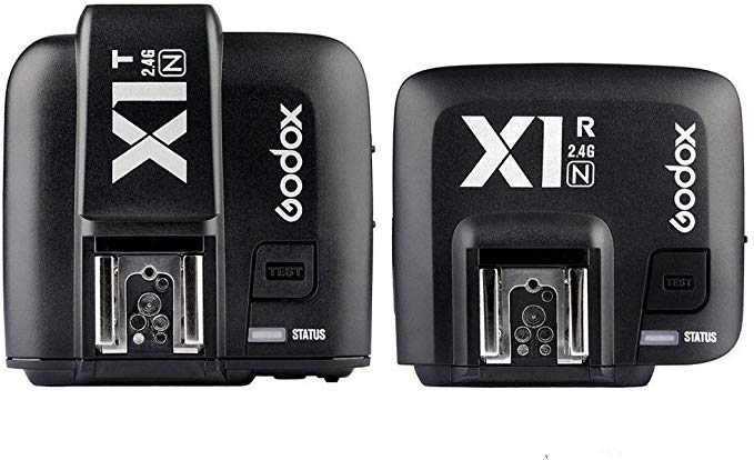 Godox X1T-N 송신기 + X1R-N 수신기 TTL 2.4GHz TTL 무선 플래시 트리거 세트 (송신기 + 수신기) Nikon 디지털 SLR 카메라 (Ni