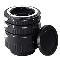 Mcoplus MK-N-AF-B 니콘 DSLR 카메라 클로즈업 링 플라스틱 AF 매크로 확장 튜브 세트 12mm / 20mm / 36mm d7100 d5200 d
