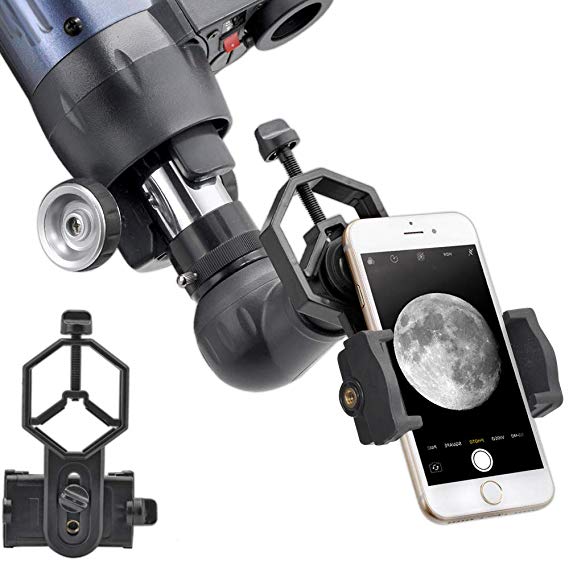 ANQILAFU 범용 휴대 전화 어댑터 마운트 - iPhone 소니 삼성 모토 용 등 - 두 눈 단안 볼수있는 망원경과 현미경과 호환 세계의 자연을 기록합니다 맞