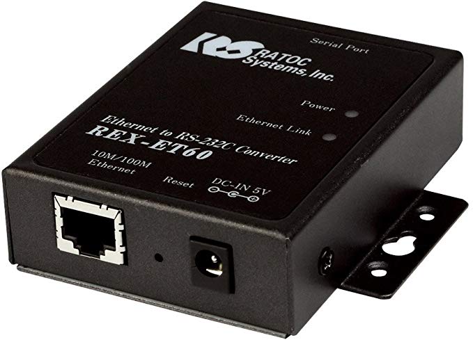 라톡 시스템 Ethernet to RS-232C 변환기 REX-ET60