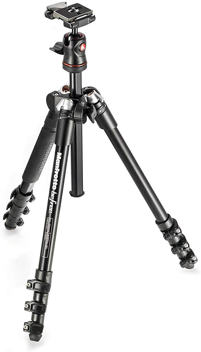 Manfrotto 컴팩트 삼각대 Befree 알루미늄 4 단 공 운대 키트 MKBFRA4-BH