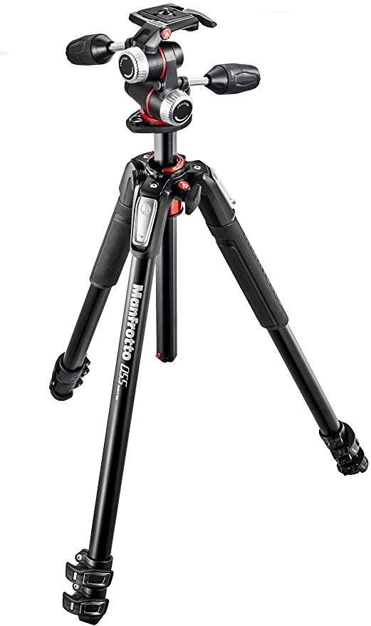 Manfrotto 프로 삼각대 055 시리즈 알루미늄 3 단 + RC2있는 3Way 운대 키트 MK055XPRO3-3W